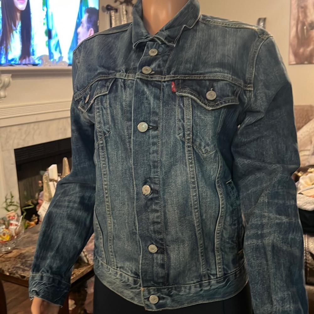 Men's Dark Blue Denim Jacket - Levi's